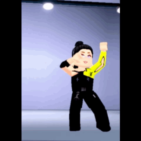 Cartoon Character Dancing Goodbye Chat