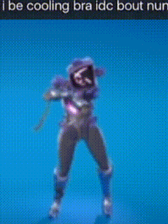 Cartoon Character Dancing I Be Cooling Bra Idc Bout Nun