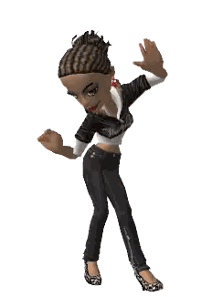 Cartoon Character Dancing in Black Jacket and Jeans