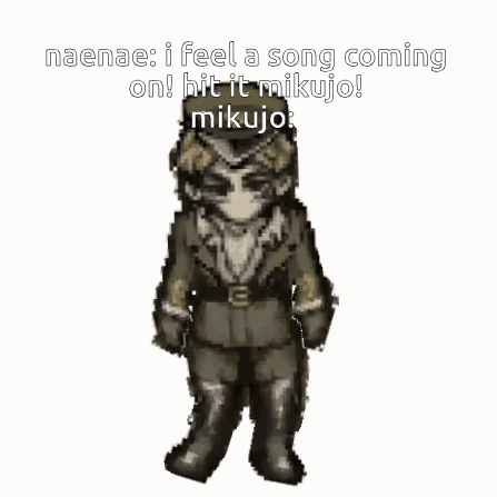 Cartoon Character Dancing Naenae I Feel A Song Coming On Hit It Mikujo GIF