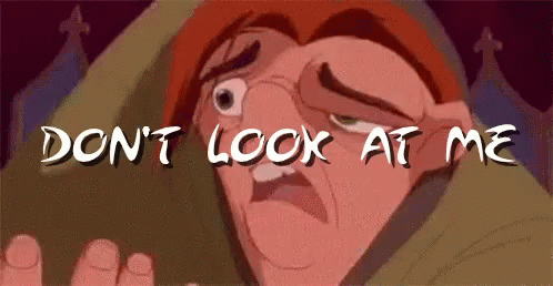 Cartoon Character Do Not Look At Me