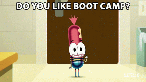 Cartoon Character Do You Like Boot Camp GIF
