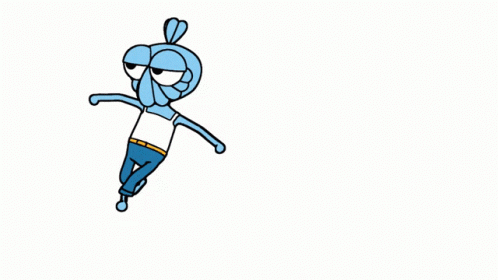 Cartoon Character Doing Handstand GM
