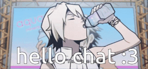 Cartoon Character Drinking Bottle Hello Chat 3