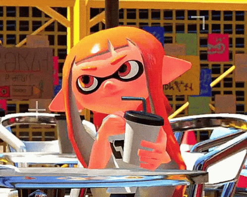 Cartoon Character Drinking From Cup GIF