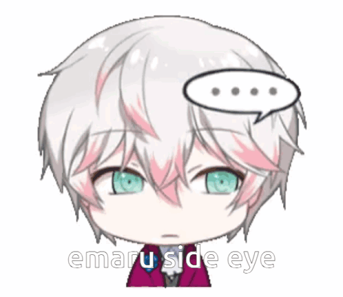 Cartoon Character Emaru Side Eye GIF