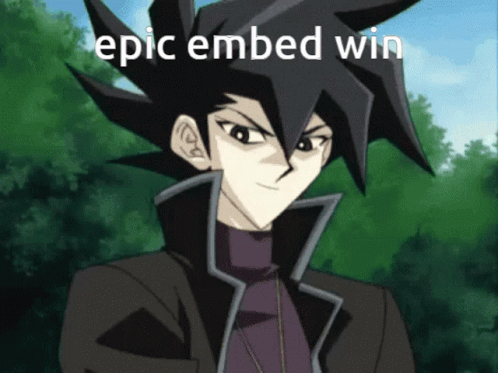 Cartoon Character Epic Embed Win
