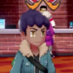 Cartoon Character Face Close Up in Video Game
