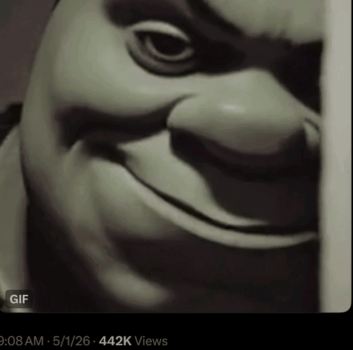 Cartoon Character Face with 9:08 AM