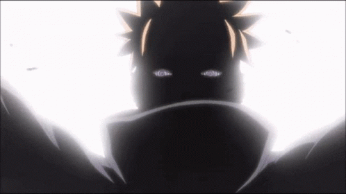 Cartoon Character Face With Glowing Eyes