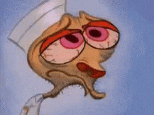 Cartoon Character Face With Nurse Hat GIF