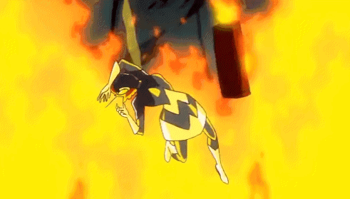 Cartoon Character Falling From Cliff Into Hole GIF