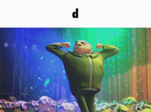 Cartoon Character Flexing Muscles GIF