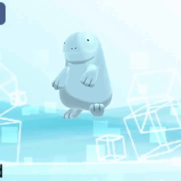 Cartoon Character Floating in Air