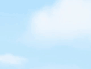 Cartoon Character Flying Red Airplane