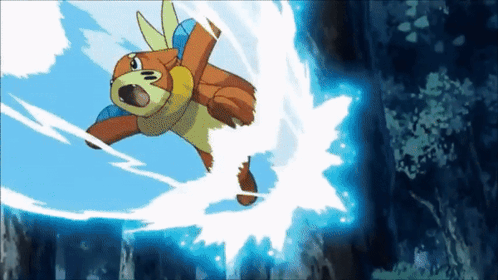 Cartoon Character Flying Through Air With Blue Background