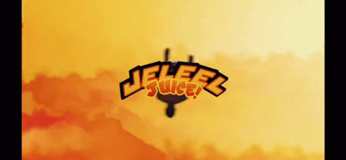 Cartoon Character Flying With Jelly Juice Logo