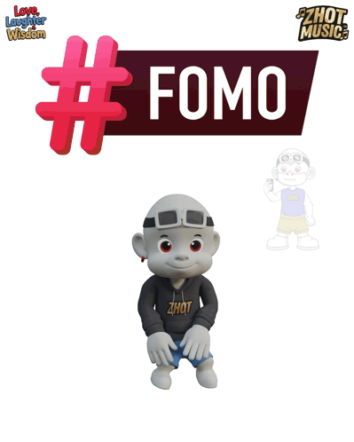 Cartoon Character Fomo Poster