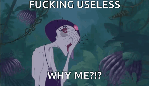 Cartoon Character Fucking Useless Why Me GIF
