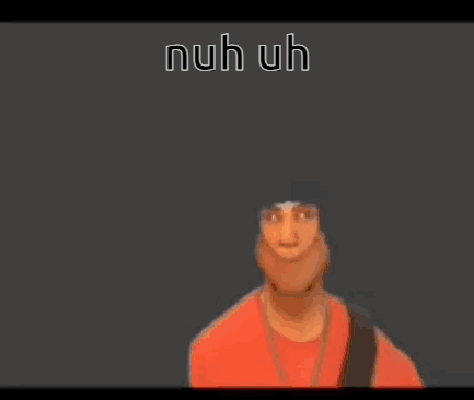 Cartoon Character Giving Middle Finger Saying Nuh Uh