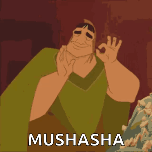 Cartoon Character Giving OK Sign Mushasha