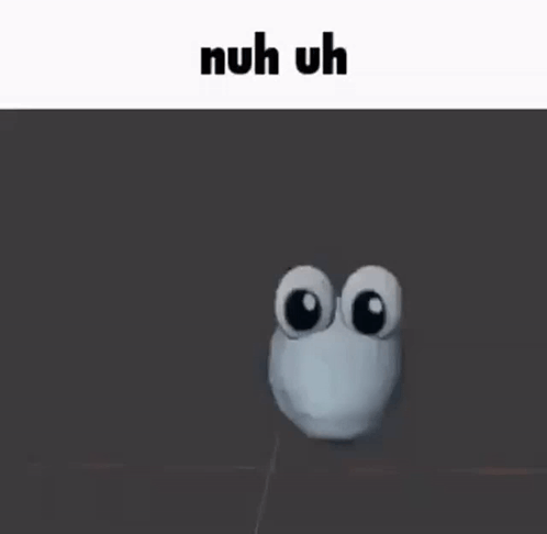 Cartoon Character Giving Thumbs Up Nuh Uh