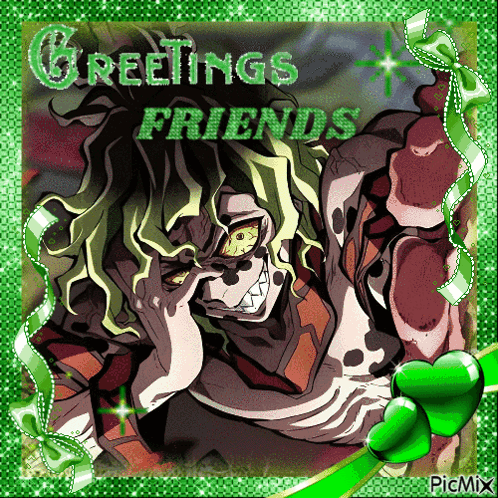 Cartoon Character Greetings Friends