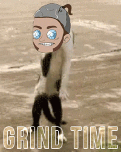 Cartoon Character Grind Time