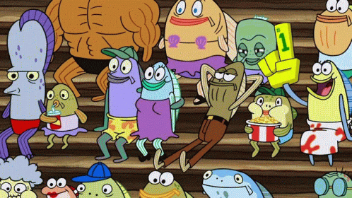 Cartoon Character Group With Number 1