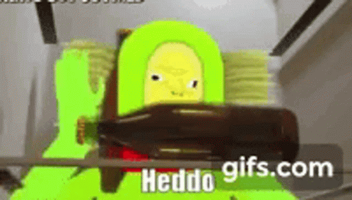 Cartoon Character Holding Beer Hedda Gifs.com GIF
