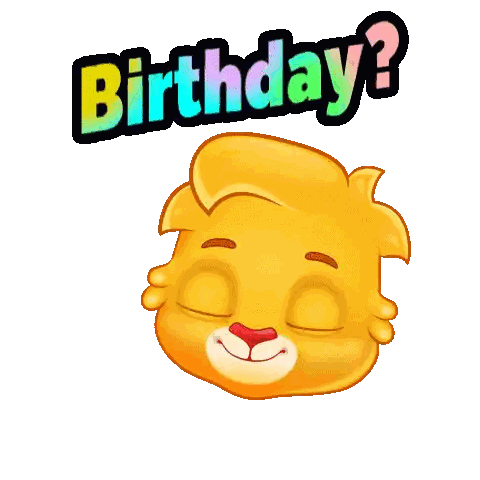Cartoon Character Holding Birthday Cake Never Forget