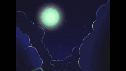 Cartoon Character Holding Green Light Beam