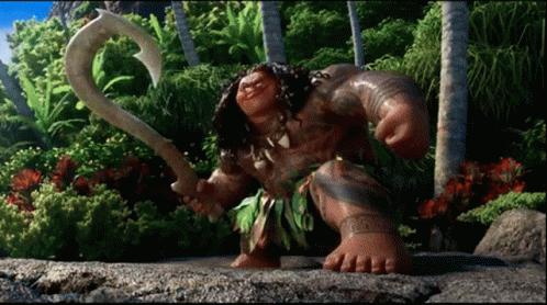 Cartoon Character Holding Large Hook GIF