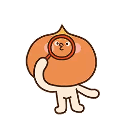 Cartoon Character Holding Magnifying Glass