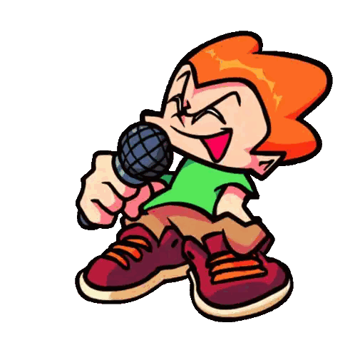 Cartoon Character Holding Microphone