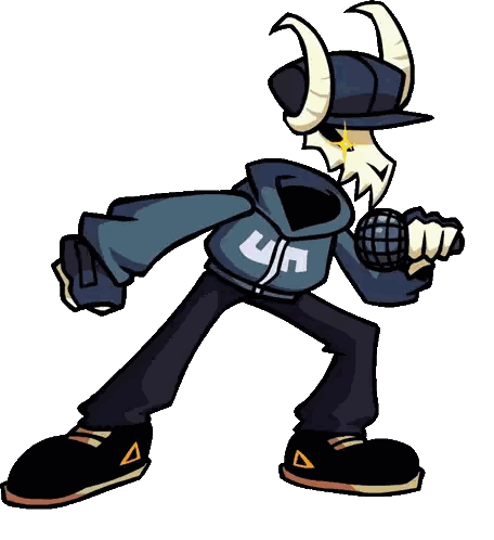 Cartoon Character Holding Microphone