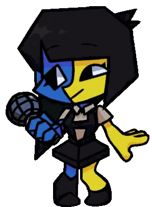 Cartoon Character Holding Microphone