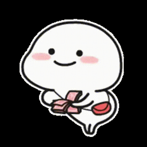 Cartoon Character Holding Money And Purse GIF