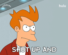 Cartoon Character Holding Money Shut Up