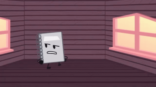 Cartoon Character Holding Paper Saying obj