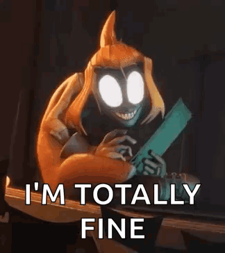 Cartoon Character Holding Paper Smiling