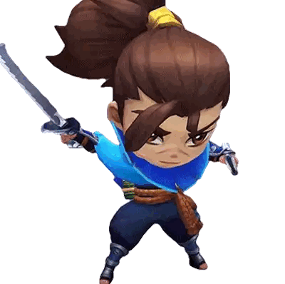 Cartoon Character Holding Sword