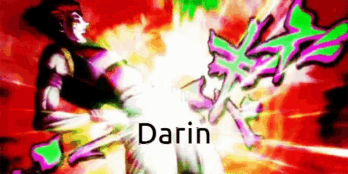 Cartoon Character Holding Sword Darin