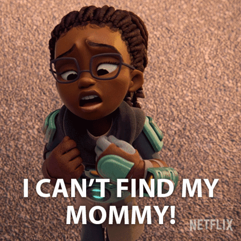 Cartoon Character I Can T Find My Mommy GIF