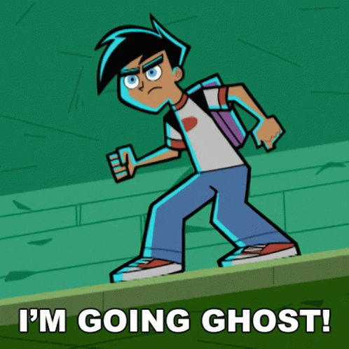 Cartoon Character I'm Going Ghost