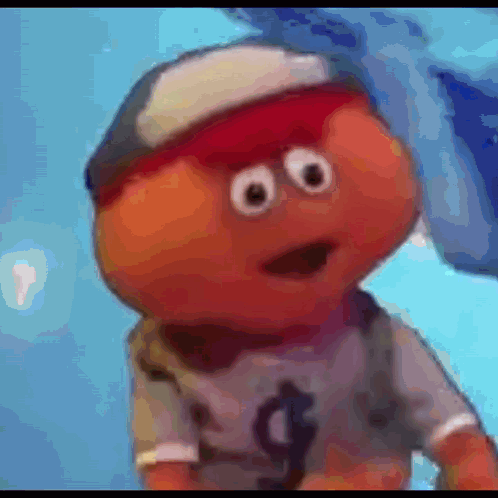Cartoon Character in Baseball Cap