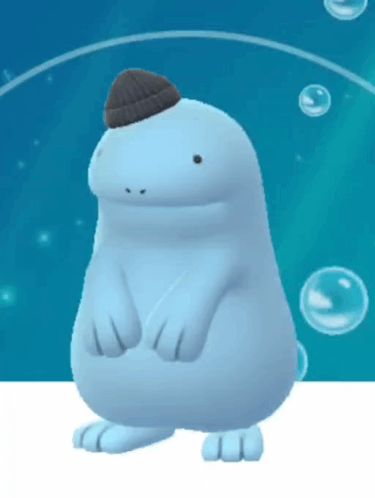 Cartoon Character in Beanie With Bubbles