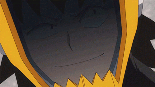 Cartoon Character in Black and Yellow Helmet