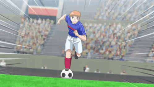 Cartoon Character in Blue and White Jersey Number 9
