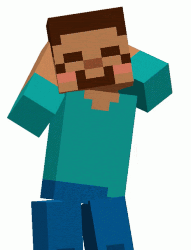 Cartoon Character in Blue Shirt and Jeans